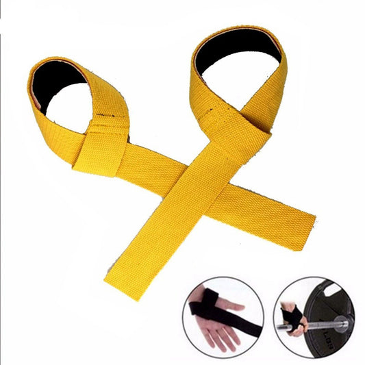 2pcs gym lifting straps weightlifting wrist weight belt bodybuilding gloves for women men fitness crossfit barbells power sport