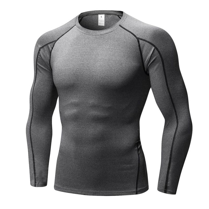 2018 Men's Quick Dry Breathable T-Shirt Fitness Hip Hop T-Shirts Men Sport Long Sleeve Gym Fitness T Shirt