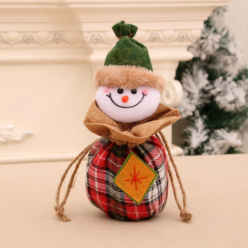 New Christmas Children's Gift Bag Knitted Wool Wrap Apple Bag Christmas Eve Goodie Bag Gift Bag