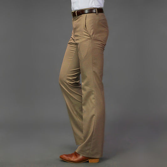 New Korean Casual Flared Pants for Young Men with A Drooping Feel and No Ironing Straight Leg Wide Leg Suit