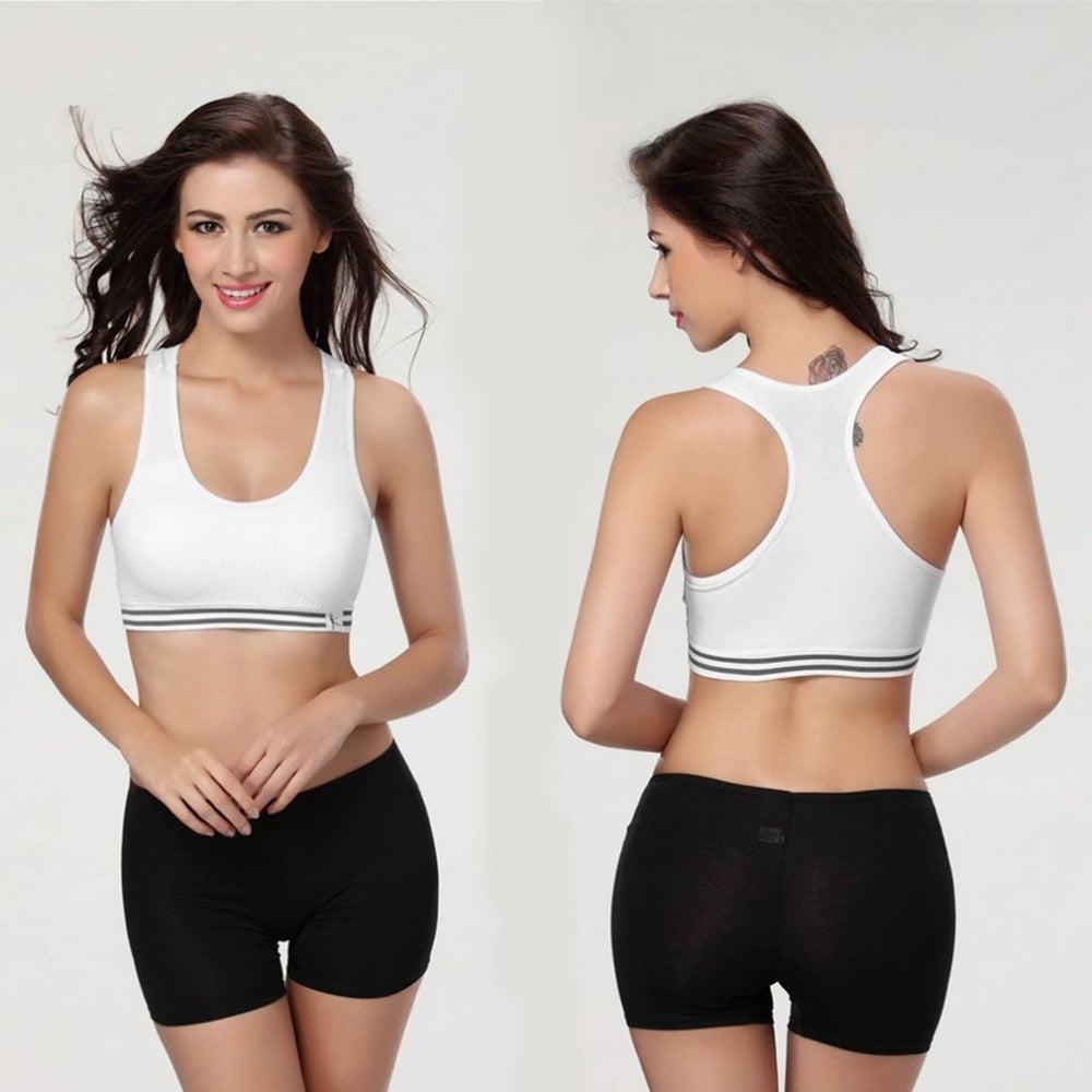 Sexy Women Fitness Bra Padded Compression Sport Bra Top Sportswear Quick Dry Eelastic Crop Top