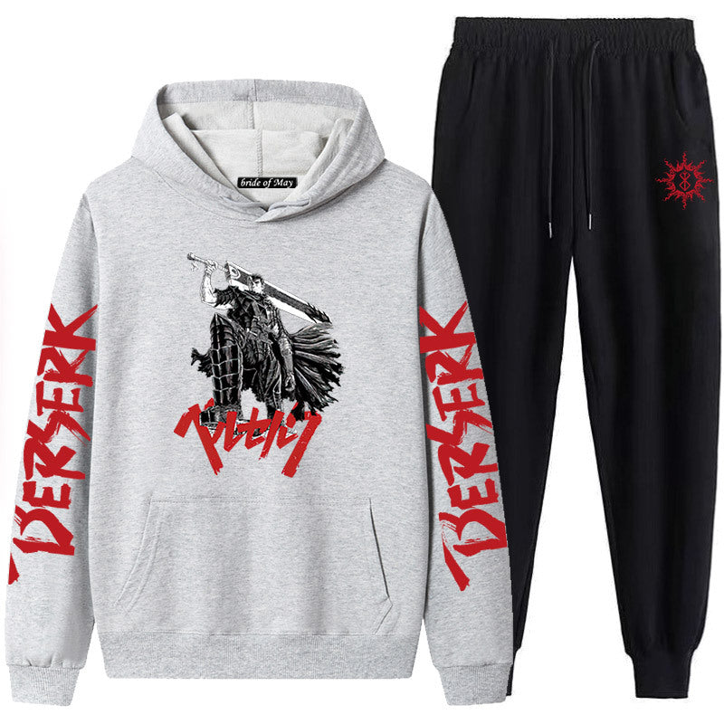 Bersek Sword Wind Legend Couples Sweatshirt Leggings Hooded Suit Men And Women Two-Piece