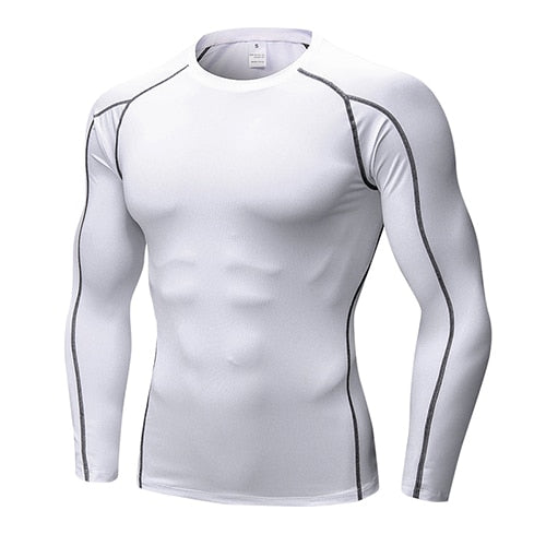 Quick Dry Compression Sport Shirt men Running Fitness t Shirt Tight rashgard Soccer Basketball Jersey Gym Demix Sportswear