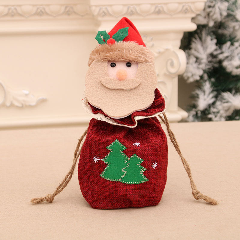 New Christmas Children's Gift Bag Knitted Wool Wrap Apple Bag Christmas Eve Goodie Bag Gift Bag