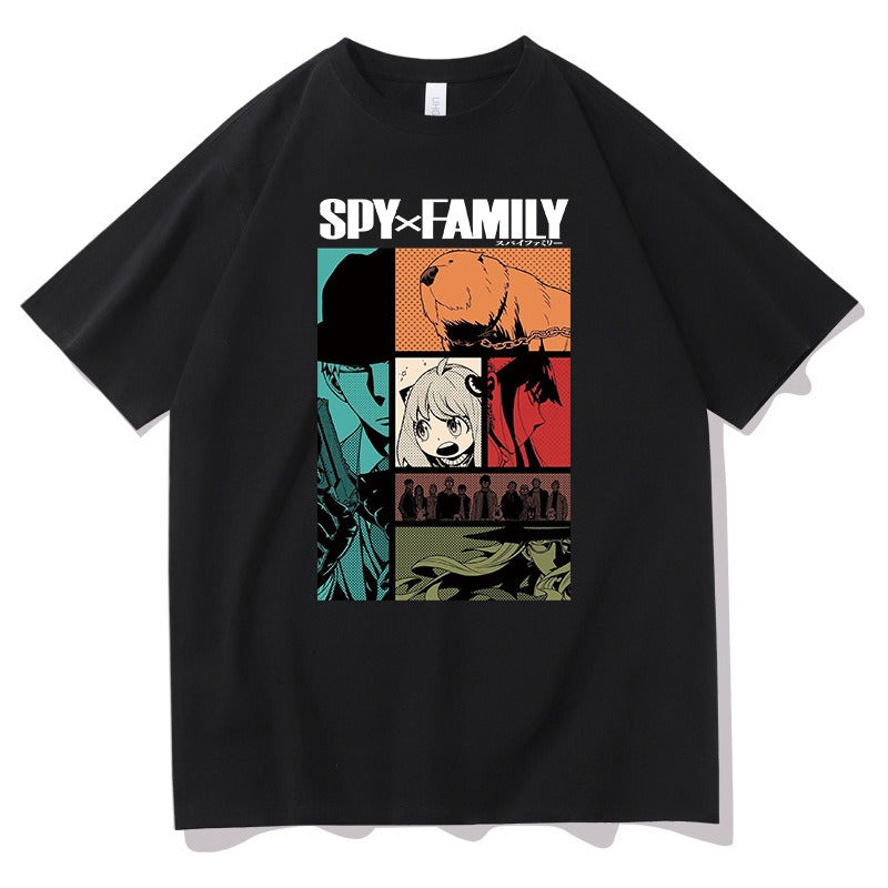 Espionage, Family, Anime, Pullover T Shirt, Loose Summer, Short Sleeve, Men and Women