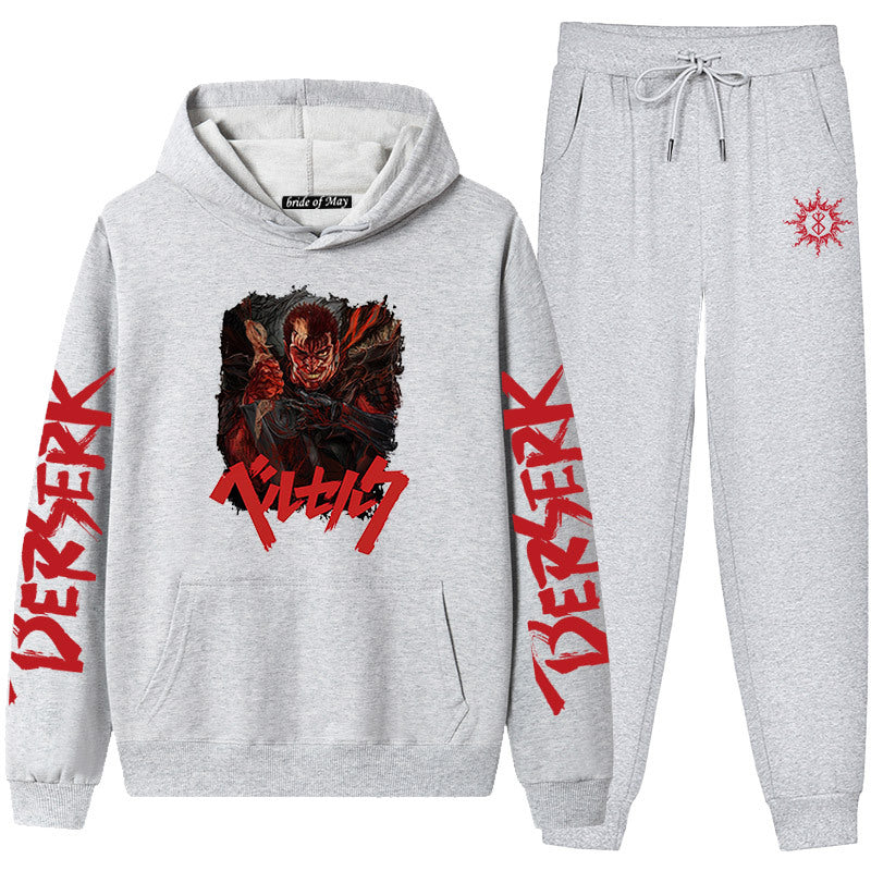 Bersek Sword Wind Legend Couples Sweatshirt Leggings Hooded Suit Men And Women Two-Piece