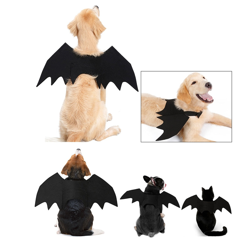 Halloween Pet Dog Bat Wing Clothes Halloween Party Decoration Cosplay Props Dog