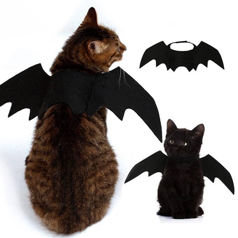 Cute Halloween Cat Costume Small Pet Cat Bat Wings Halloween Cat Wings Hallowen Cat Accessories  Halloween Decorations