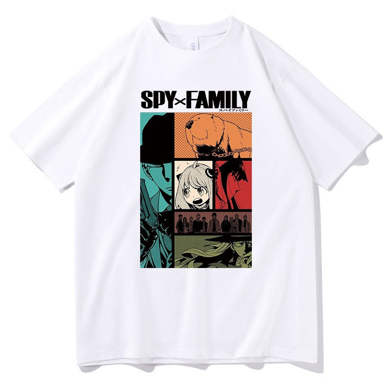 Espionage, Family, Anime, Pullover T Shirt, Loose Summer, Short Sleeve, Men and Women