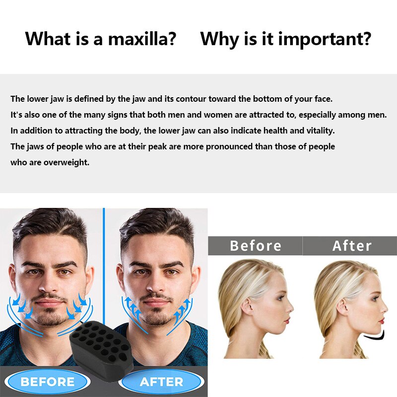 Face Masseter  jawline Jaw  Jawrsize  Muscle  men mouth Exerciser chew ball bite breaker training Fitness Face Masseter men jawl