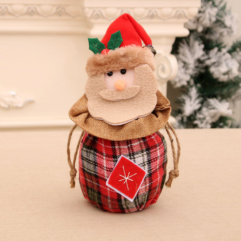 New Christmas Children's Gift Bag Knitted Wool Wrap Apple Bag Christmas Eve Goodie Bag Gift Bag