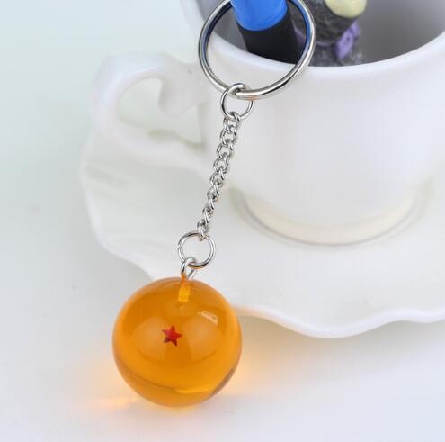 Anime Goku Dragon Ball Key Chains 3D 1-7 Stars