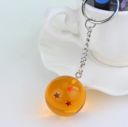 Anime Goku Dragon Ball Key Chains 3D 1-7 Stars