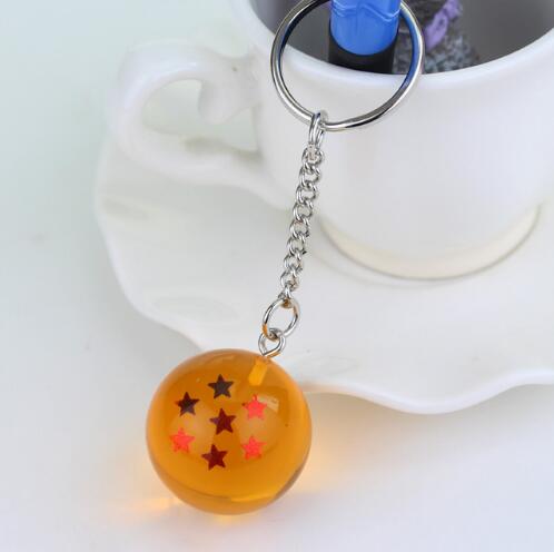 Anime Goku Dragon Ball Key Chains 3D 1-7 Stars