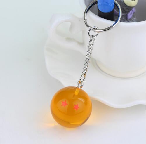 Anime Goku Dragon Ball Key Chains 3D 1-7 Stars