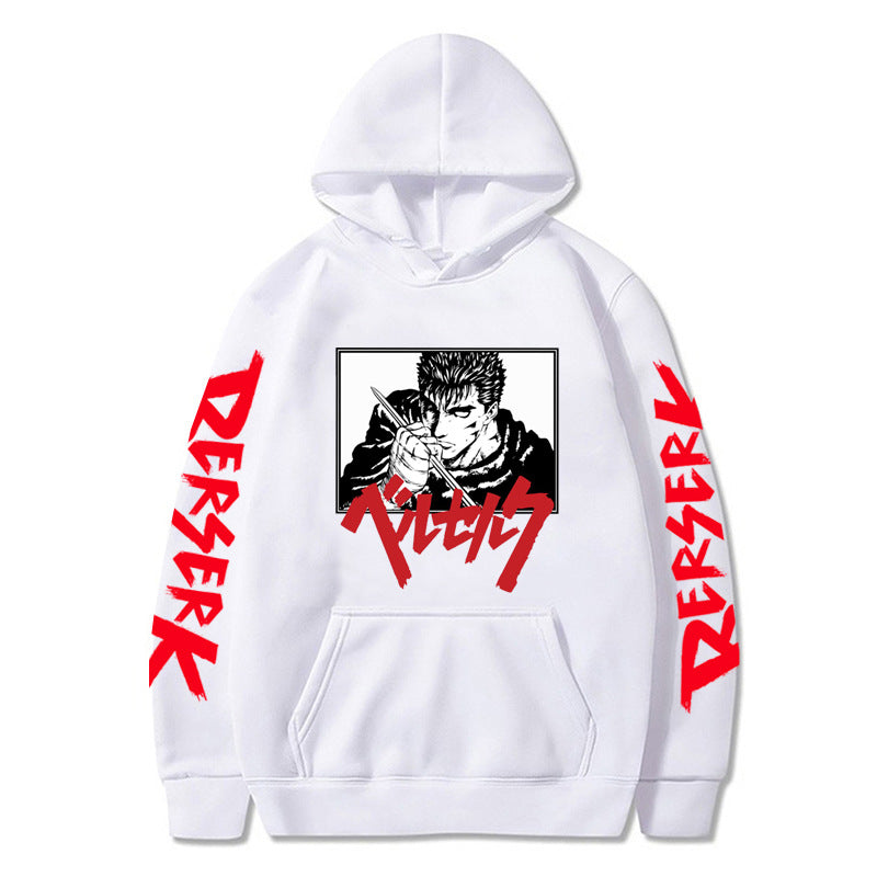 Anime Berserk Sword Wind Legend Around The Fall And Winter Fleece Hooded Sports Sweatshirt Fashion Couple Models