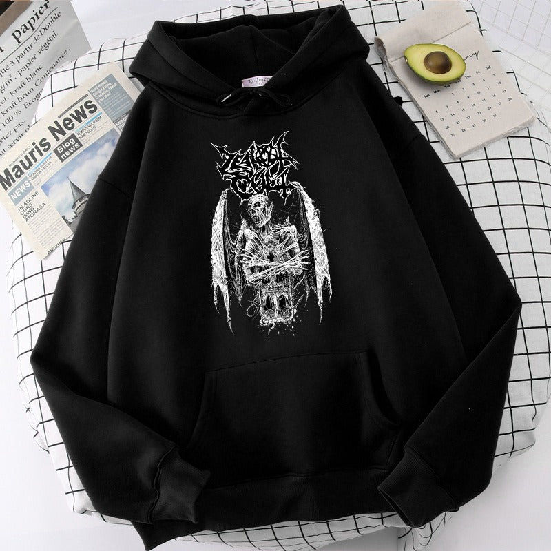 European and American Dark Style Sweatshirt for Men and Women Hoodie for Gothic Lovers Hip-Hop Men and Women's Sweater