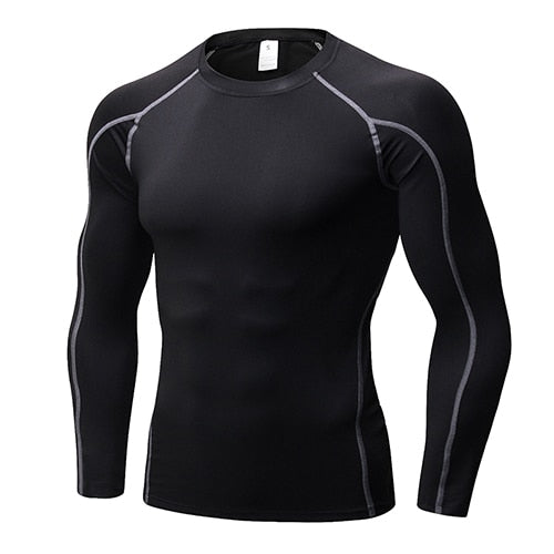 Quick Dry Compression Sport Shirt men Running Fitness t Shirt Tight rashgard Soccer Basketball Jersey Gym Demix Sportswear