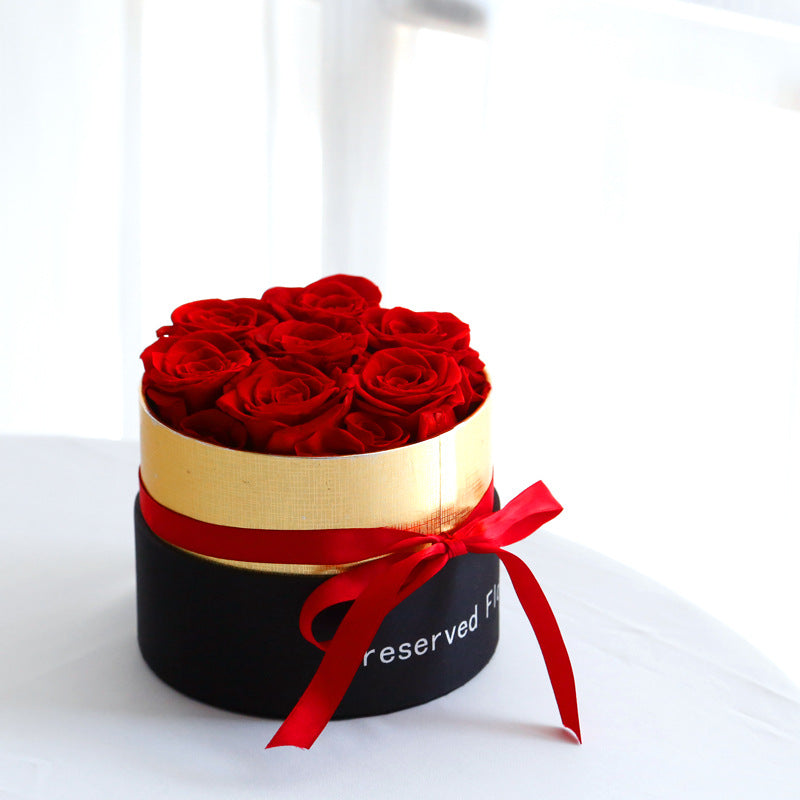 Preserved Flower Rose Gift Box Hug Bucket Christmas Tanabata Valentine's Day Gift