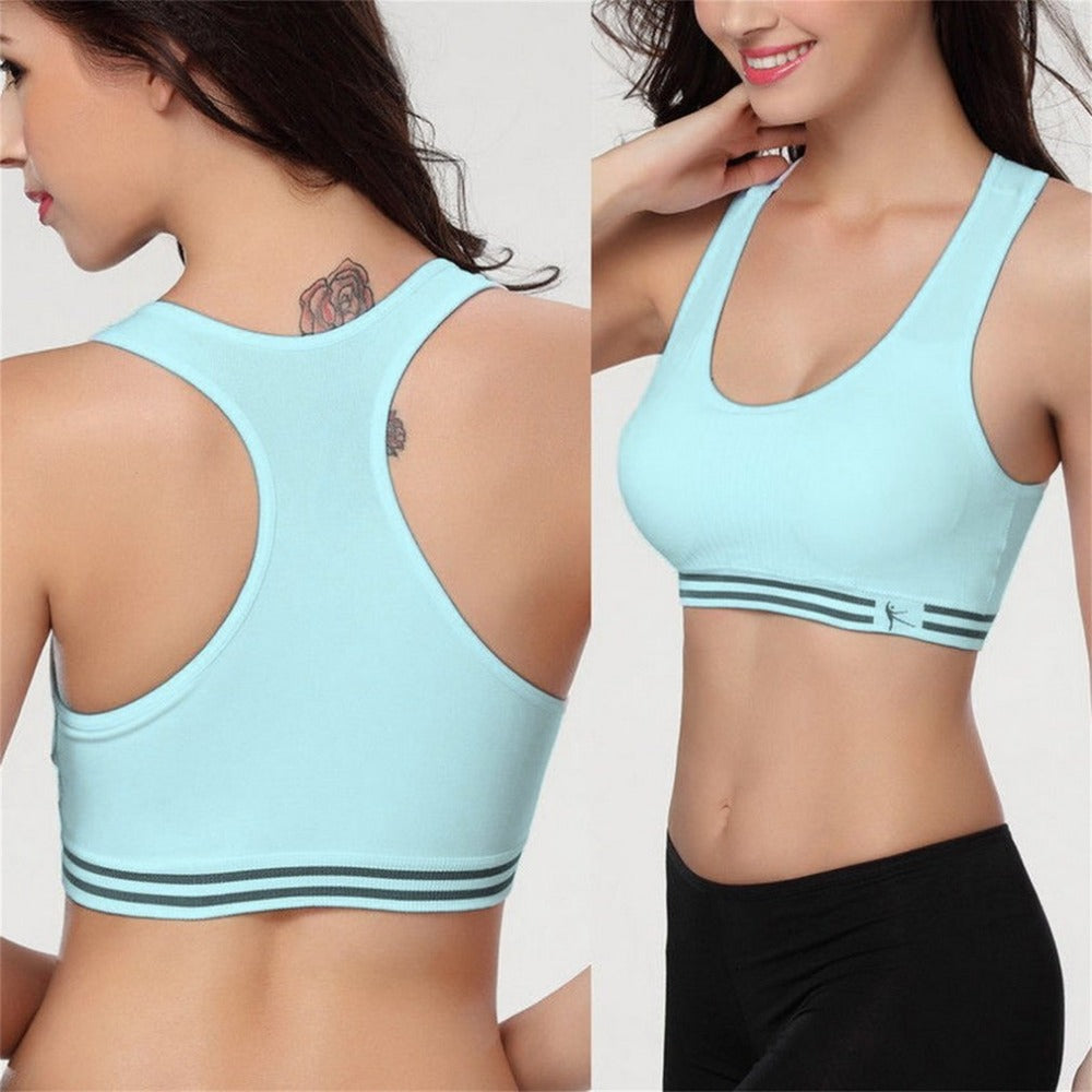 Sexy Women Fitness Bra Padded Compression Sport Bra Top Sportswear Quick Dry Eelastic Crop Top